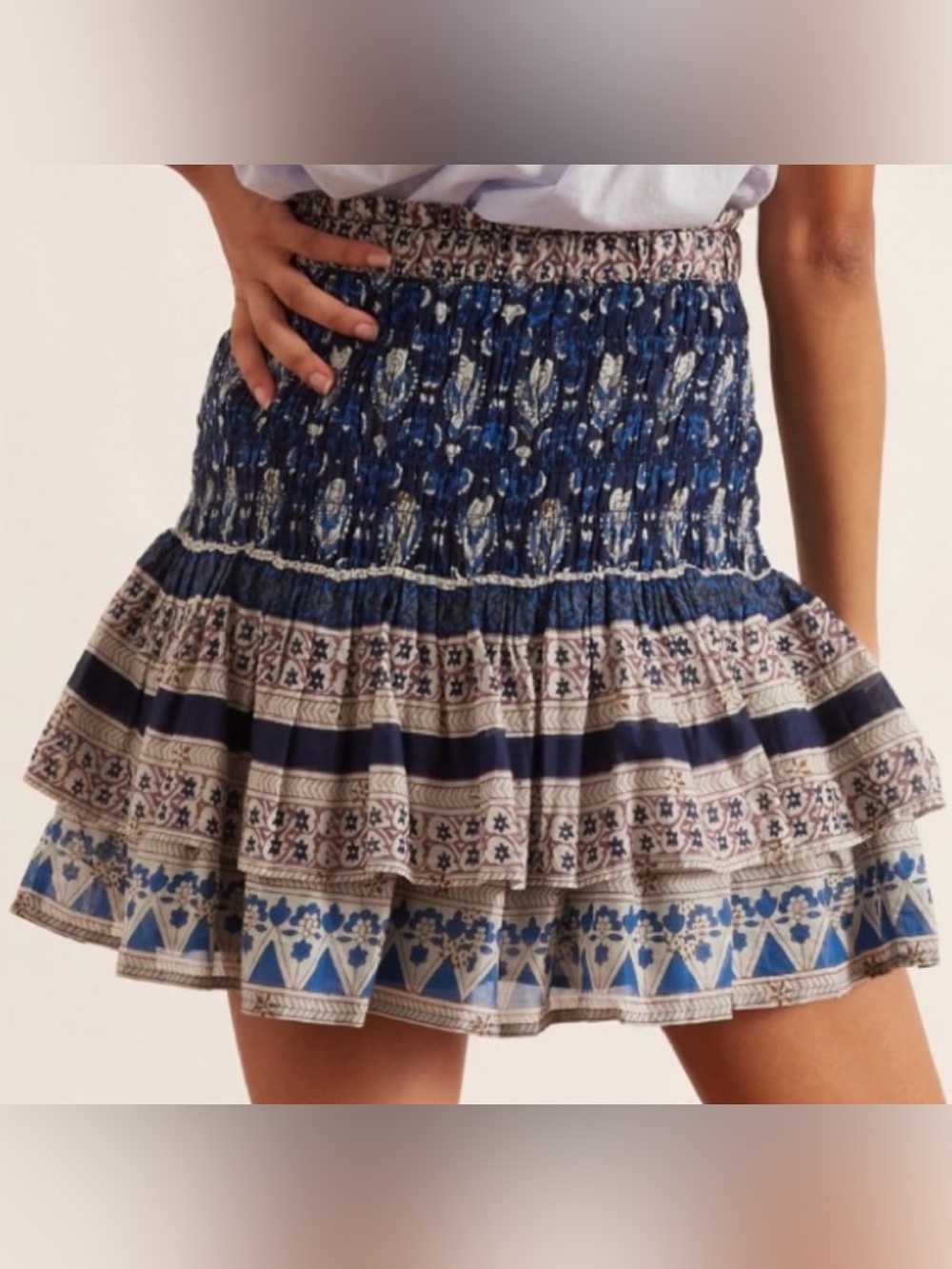 Sea New York Brigette Border Navy Skirt